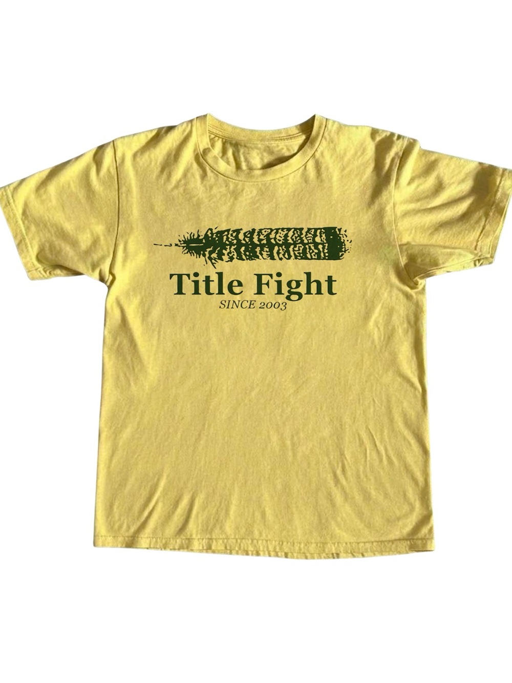 Title Fight Since 2003 Pop Punk Emo Yellow Graphic Tee